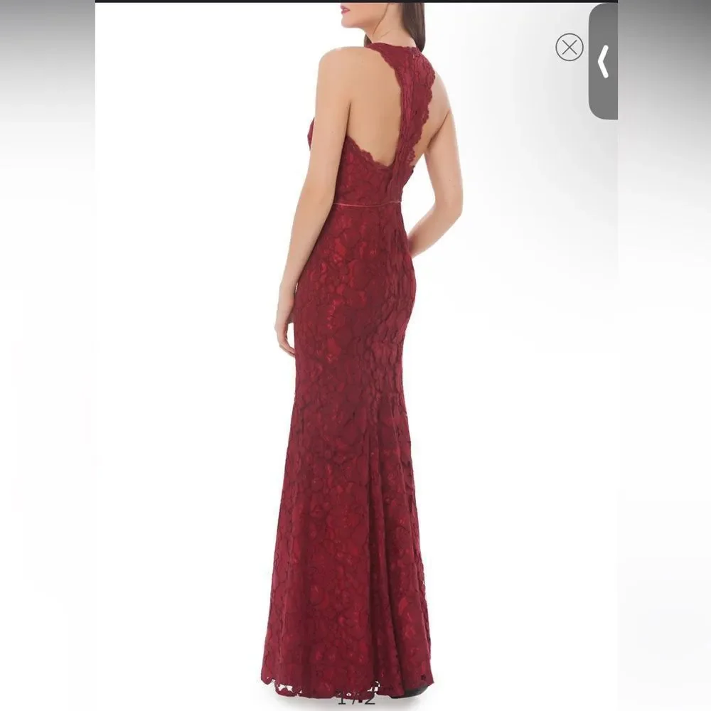 JS Collections Corded Floral Lace Mermaid Gown size 10_2